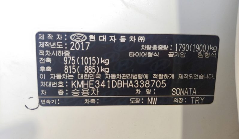 2017 Hyundai LF Sonata full